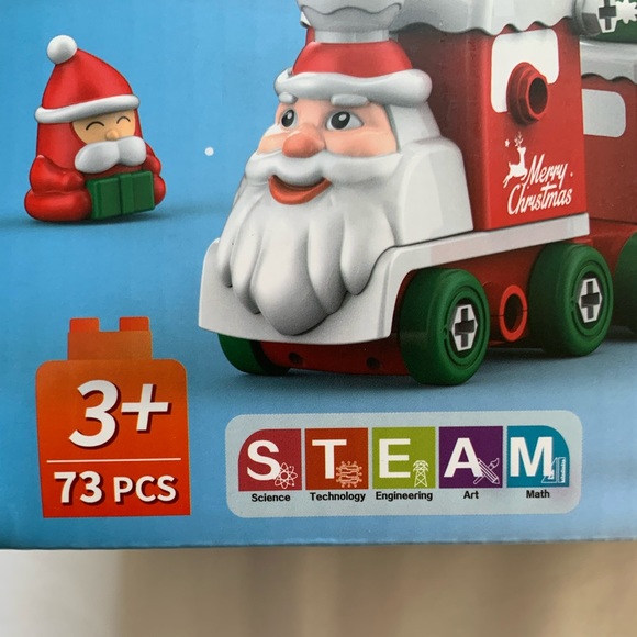 🆕 - 73 pc Christmas Kids Train/Robot Transformer STEM Building Construction Toy - Picture 4 of 16